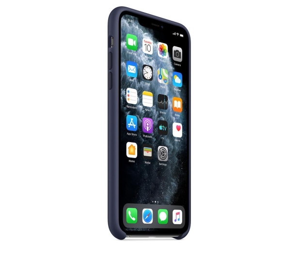 Etui Silicone Case do iPhone 11 Pro Max Midnight niebieskie - 514612 - zdjęcie 2